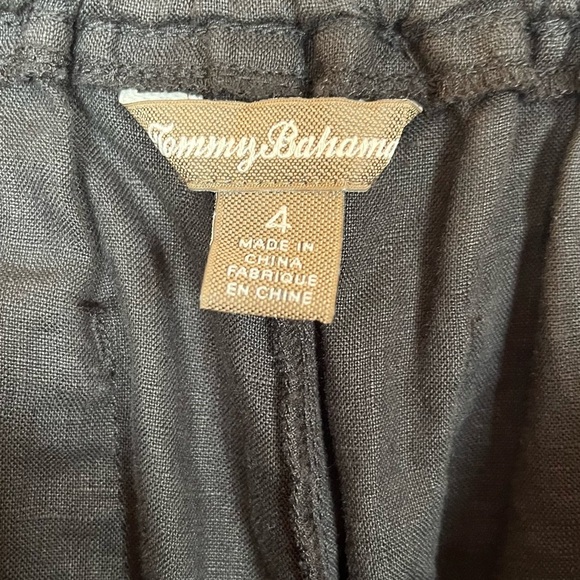 Tommy Bahama Linen Casual Wide Leg Drawstring Pant Size 4 - Picture 2 of 6